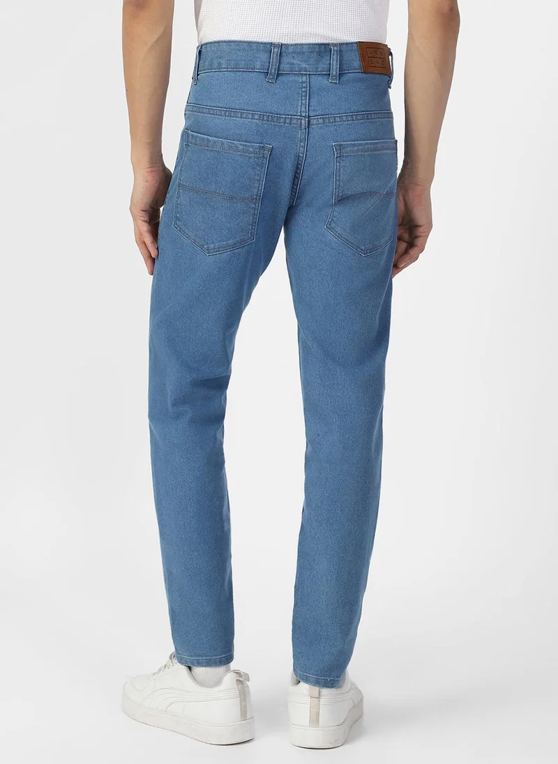 Urbano Fashion  Urbano Fashion Men's Light Blue Slim Fit Denim Jeans Stretchable for Men | Best Price UAE